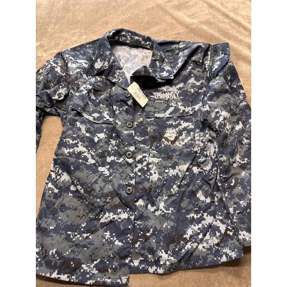US Navy Digital Camo Working Uniform Blouse Jacket Medium Short Military